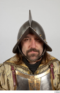  Photos Medieval Guard in plate armor 2 Historical Medieval soldier head helmet plate armor 0001.jpg